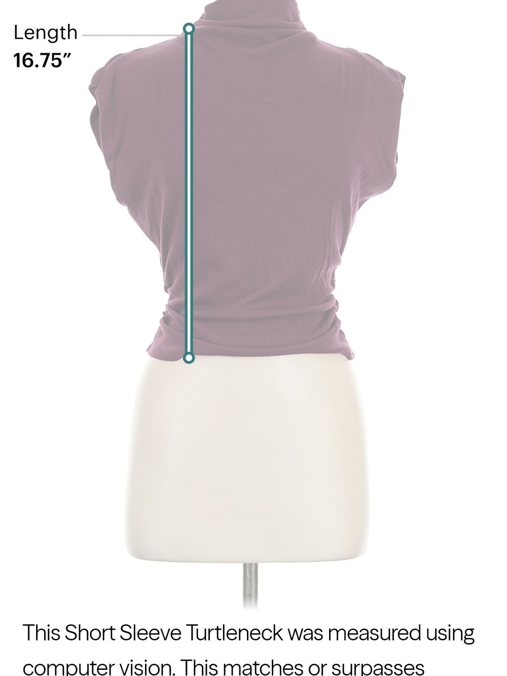 Michael Stars Burgundy Ribbed Turtleneck Blouse/Top | Size Medium - Picture 5 of 7